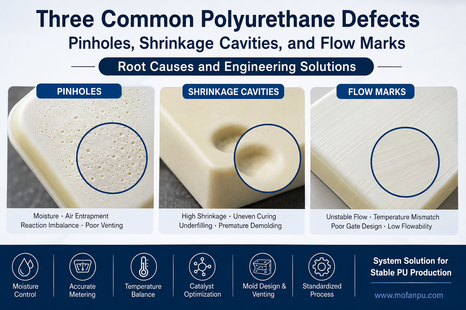 Three Common Polyurethane Defects